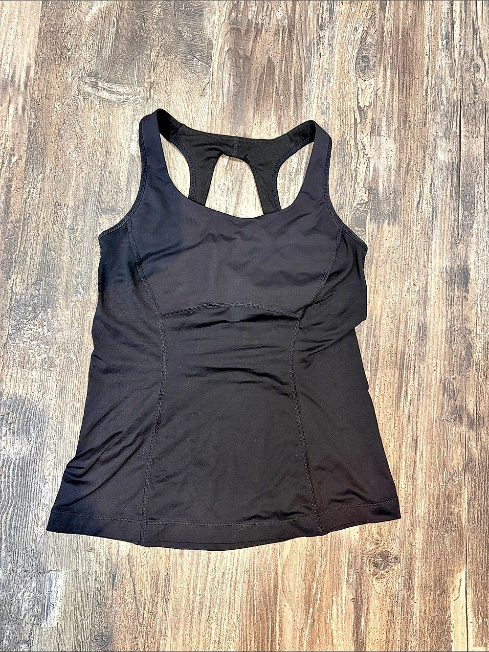 lululemon Power Y Tank Black Racerback Tank Top